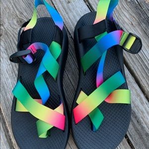 Tie-dye/ Rainbow Chacos